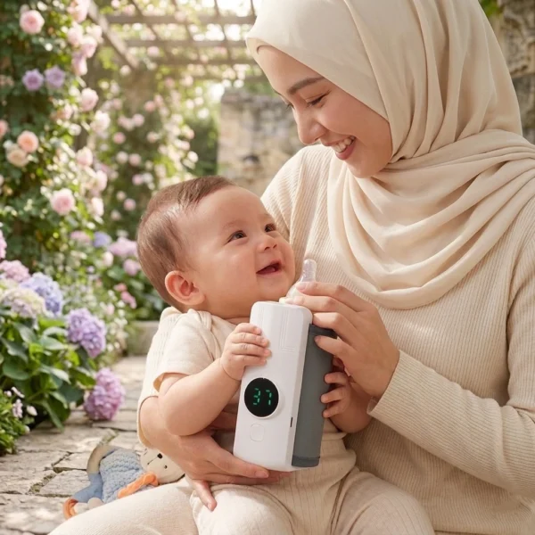 Chauffante biberon pour bébé portable image 01